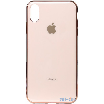 Чохол-накладка TOTO Electroplate TPU Case Apple iPhone X/XS Rose Gold