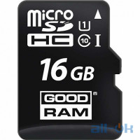 Карта пам'яті Goodram microSDHC class 10 UHS-1 SD adapter Card reader Type-C 16Gb