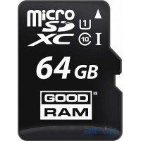 Карта пам'яті Goodram microSDHC/SDXC class 10 UHS-1 U3 SD adapter R95/W90MB/s 64Gb