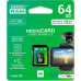 Карта пам'яті Goodram microSDHC/SDXC class 10 UHS-1 U3 SD adapter R95/W90MB/s 64Gb — інтернет магазин All-Ok. фото 3