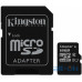 Карта пам'яті Kingston 16 GB microSDHC Class 10 UHS-I + SD Adapter SDC10G2/16GB — інтернет магазин All-Ok. фото 1