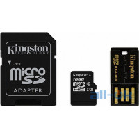 Карта пам'яті Kingston microSDHC/microSDXC Class 10 UHS-I SD adapter/USB reader 32Gb