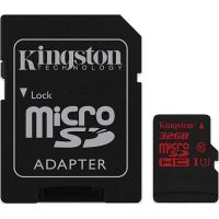 Карта пам'яті  Kingston 32 GB microSDHC class 10 UHS-I U3 + SD Adapter SDCA3/32GB