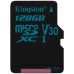 Карта пам'яті Kingston microSDHC/SDXC UHS-I U3 Class 10 Canvas Go SD-адаптер 128Gb — інтернет магазин All-Ok. фото 3