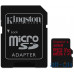 Карта пам'яті Kingston microSDHC/SDXC UHS-I U3 Class 10 Canvas React R100/W80MB/s SD-адаптер 32Gb — інтернет магазин All-Ok. фото 1