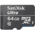 Карта пам'яті  SanDisk microSDXC class 10 UHS-I Ultra 64Gb — інтернет магазин All-Ok. фото 1