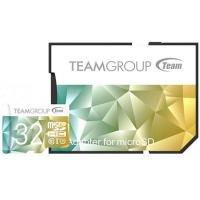 Карта пам'яті Team microSDHC class10 UHS-1/U3 Color Card II SD adapter 32Gb Green/Yellow