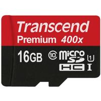 Карта пам'яті Transcend microSDXC/SDHC Class 10 UHS-I 400x 16Gb