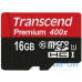 Карта пам'яті Transcend microSDXC/SDHC Class 10 UHS-I 400x 16Gb — інтернет магазин All-Ok. фото 1
