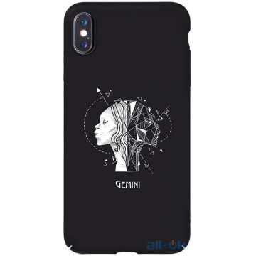 Чохол-накладка TOTO Full PC Print Case Apple iPhone XS Max #162_Gemini Black