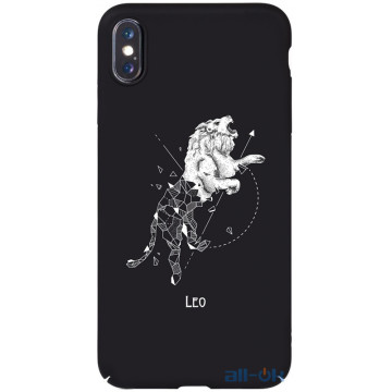 Чохол-накладка TOTO Full PC Print Case Apple iPhone XS Max #167_Leo Black