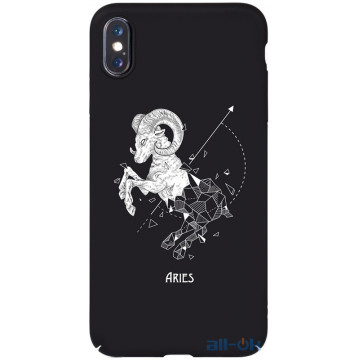 Чохол-накладка TOTO Full PC Print Case Apple iPhone XS Max #168_Aries Black