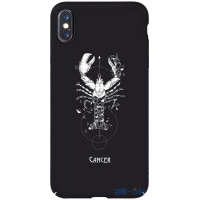 Чохол-накладка TOTO Full PC Print Case Apple iPhone XS Max #169_Cancer Black