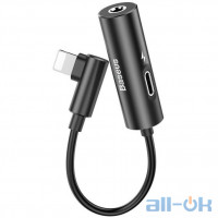 Кабель-перехідник Baseus L42 Apple Lightning to 3.5 mm Black (CALL42-01)