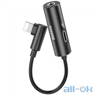 Кабель-перехідник Baseus L42 Apple Lightning to 3.5 mm Black (CALL42-01)