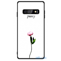 Чохол-накладка TOTO Glass Fashionable Case Samsung Galaxy S10 Peon on White
