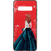 Чохол-накладка TOTO Glass Fashionable Case Samsung Galaxy S10 Plus Green Dress Girl — інтернет магазин All-Ok. фото 1