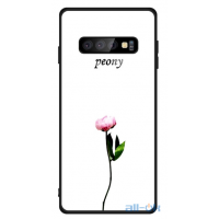 Чохол-накладка TOTO Glass Fashionable Case Samsung Galaxy S10 Plus Peon on White