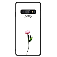 Чохол-накладка TOTO Glass Fashionable Case Samsung Galaxy S10 Plus Peon on White