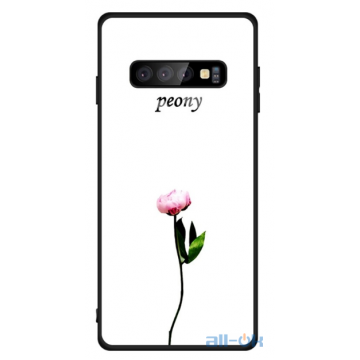 Чохол-накладка TOTO Glass Fashionable Case Samsung Galaxy S10 Plus Peon on White