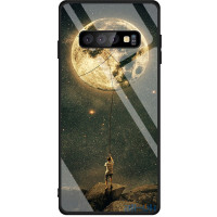 Чохол-накладка TOTO Glass Fashionable Case Samsung Galaxy S10 Plus Star Space