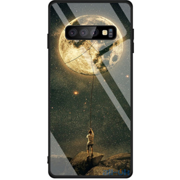 Чохол-накладка TOTO Glass Fashionable Case Samsung Galaxy S10 Plus Star Space