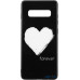 Чохол-накладка TOTO Glass Fashionable Case Samsung Galaxy S10 Plus White Heart on Black — інтернет магазин All-Ok. фото 1