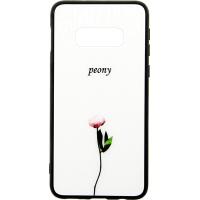 Чохол-накладка TOTO Glass Fashionable Case Samsung Galaxy S10e Peon on White