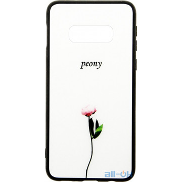 Чохол-накладка TOTO Glass Fashionable Case Samsung Galaxy S10e Peon on White