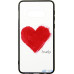 Чохол-накладка TOTO Glass Fashionable Case Samsung Galaxy S10e Red Heart on White — інтернет магазин All-Ok. фото 1