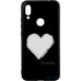 Чохол-накладка TOTO Glass Fashionable Case Xiaomi Redmi 7 White Heart on Black — інтернет магазин All-Ok. фото 1