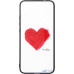 Чохол-накладка TOTO Glass Fashionable Case Xiaomi Redmi 7 Red Heart on White — інтернет магазин All-Ok. фото 1