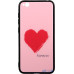 Чохол-накладка TOTO Glass Fashionable Case Xiaomi Redmi Go Red Heart on Pink — інтернет магазин All-Ok. фото 1