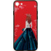 Чохол-накладка TOTO Glass Fashionable Case Apple iPhone 7/8 Green Dress Girl — інтернет магазин All-Ok. фото 1