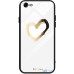Чохол-накладка TOTO Glass Fashionable Case Apple iPhone 7/8 Heart on White — інтернет магазин All-Ok. фото 1