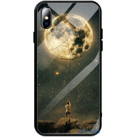 Чохол-накладка TOTO Glass Fashionable Case Apple iPhone X Star Space