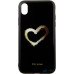 Чохол-накладка TOTO Glass Fashionable Case Apple iPhone XR Heart on Black — інтернет магазин All-Ok. фото 1