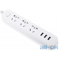 Мережевий фільтр-подовжувач Xiaomi Mi Power Strip with 3USB 1.8m White (XMCXB01QM)