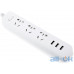 Мережевий фільтр-подовжувач Xiaomi Mi Power Strip with 3USB 1.8m White (XMCXB01QM) — інтернет магазин All-Ok. фото 1