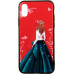 Чохол-накладка TOTO Glass Fashionable Case Apple iPhone XS Green Dress Girl — інтернет магазин All-Ok. фото 1