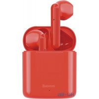 Навушники TWS ( "повністю бездротові") Baseus W09 Red