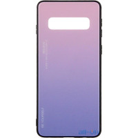 Чохол-накладка TOTO Gradient Glass Case Samsung Galaxy S10 Pink