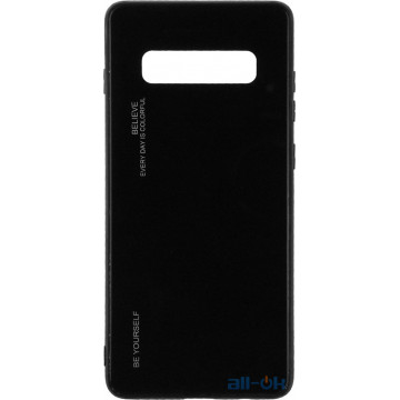 Чохол-накладка TOTO Gradient Glass Case Samsung Galaxy S10 Plus Black