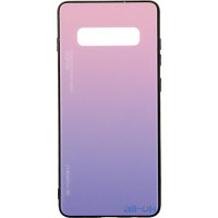 Чохол-накладка TOTO Gradient Glass Case Samsung Galaxy S10 Plus Pink