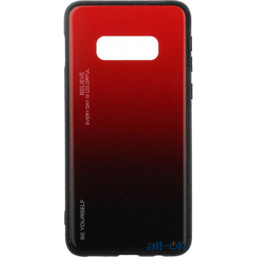Чохол-накладка TOTO Gradient Glass Case Samsung Galaxy S10e Red