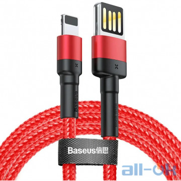 Кабель Baseus Cafule Cable USB for Lightning Special Edition 2.4A 1M Red (CALKLF-G09)