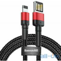 Кабель Baseus Cafule Cable USB for Lightning Special Edition 2.4A 1M Red/Black (CALKLF-G91)