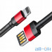 Кабель Baseus Cafule Cable USB for Lightning Special Edition 2.4A 1M Red/Black (CALKLF-G91) — інтернет магазин All-Ok. фото 1