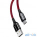 Кабель USB Type-C Baseus C-shaped Light Intelligent power-off Cable USB For Type-C 3A 1M Red (CATCD-09) — інтернет магазин All-Ok. фото 2