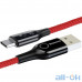 Кабель USB Type-C Baseus C-shaped Light Intelligent power-off Cable USB For Type-C 3A 1M Red (CATCD-09) — інтернет магазин All-Ok. фото 3